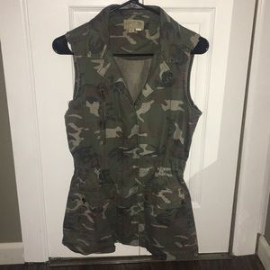 Camo Denim Vest